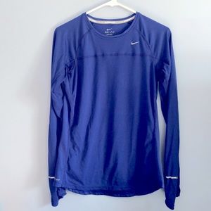 Nike Running Dri-Fit purple long sleeve